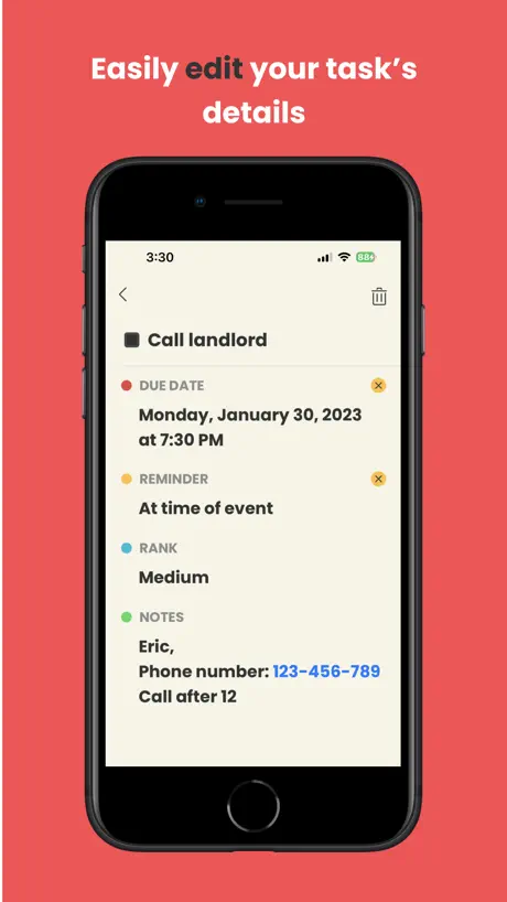 Sleek — Task details